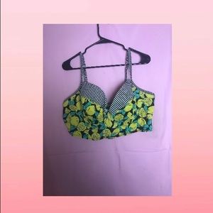 Torrid Lemon Bikini top and High waisted Bottoms in 3X